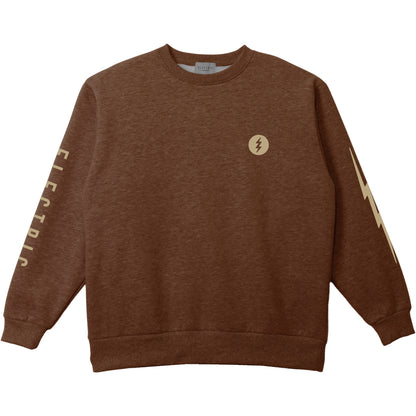 【ELECTRIC】ICON LOGO CREW DARK BROWN × BEIGE