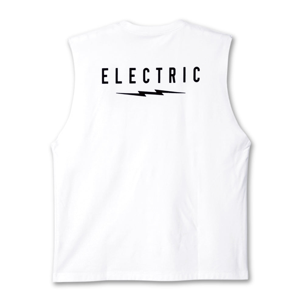 【ELECTRIC】ICON LOGO DRY NO SLEEVE WHITE