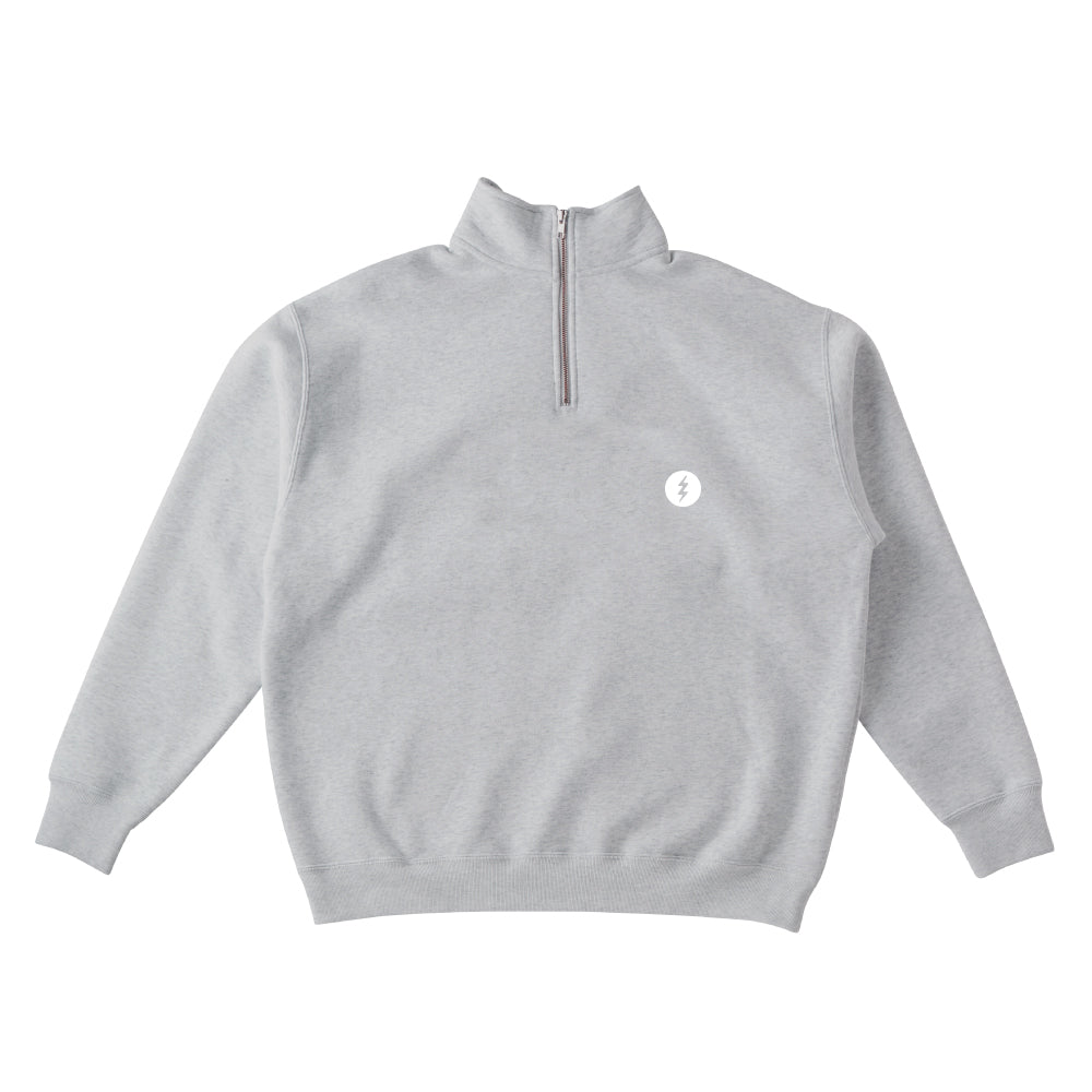 【ELECTRIC】ICON LOGO HALF ZIP ASH