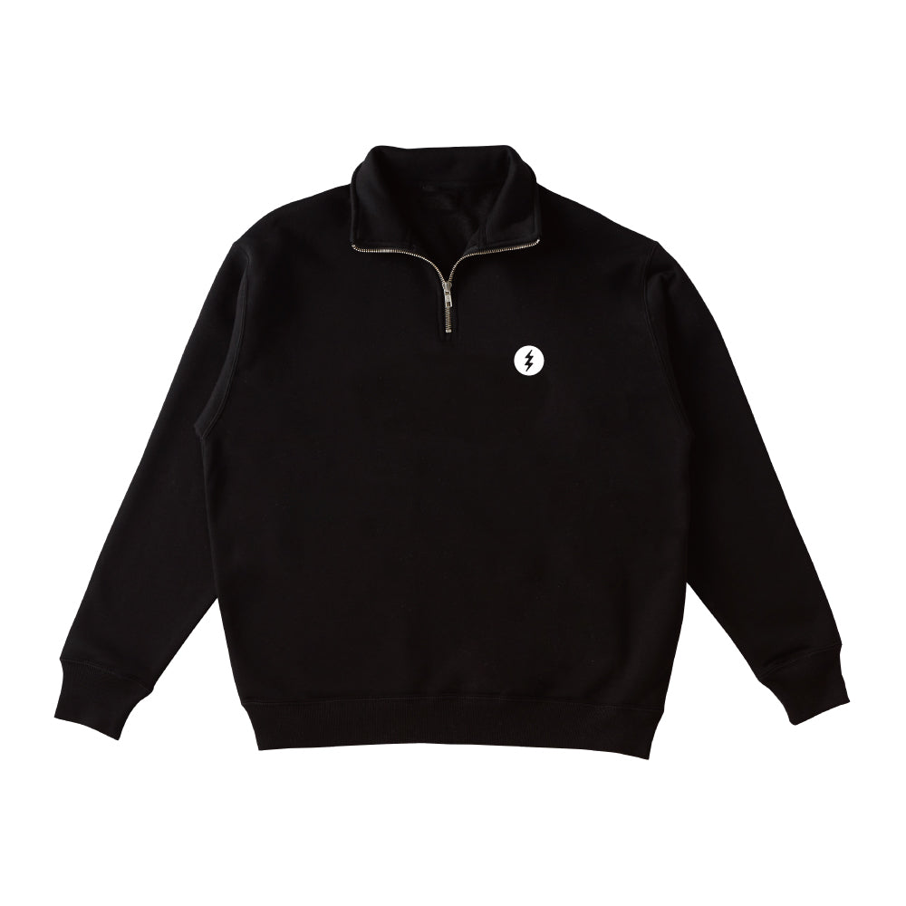 【ELECTRIC】ICON LOGO HALF ZIP BLACK