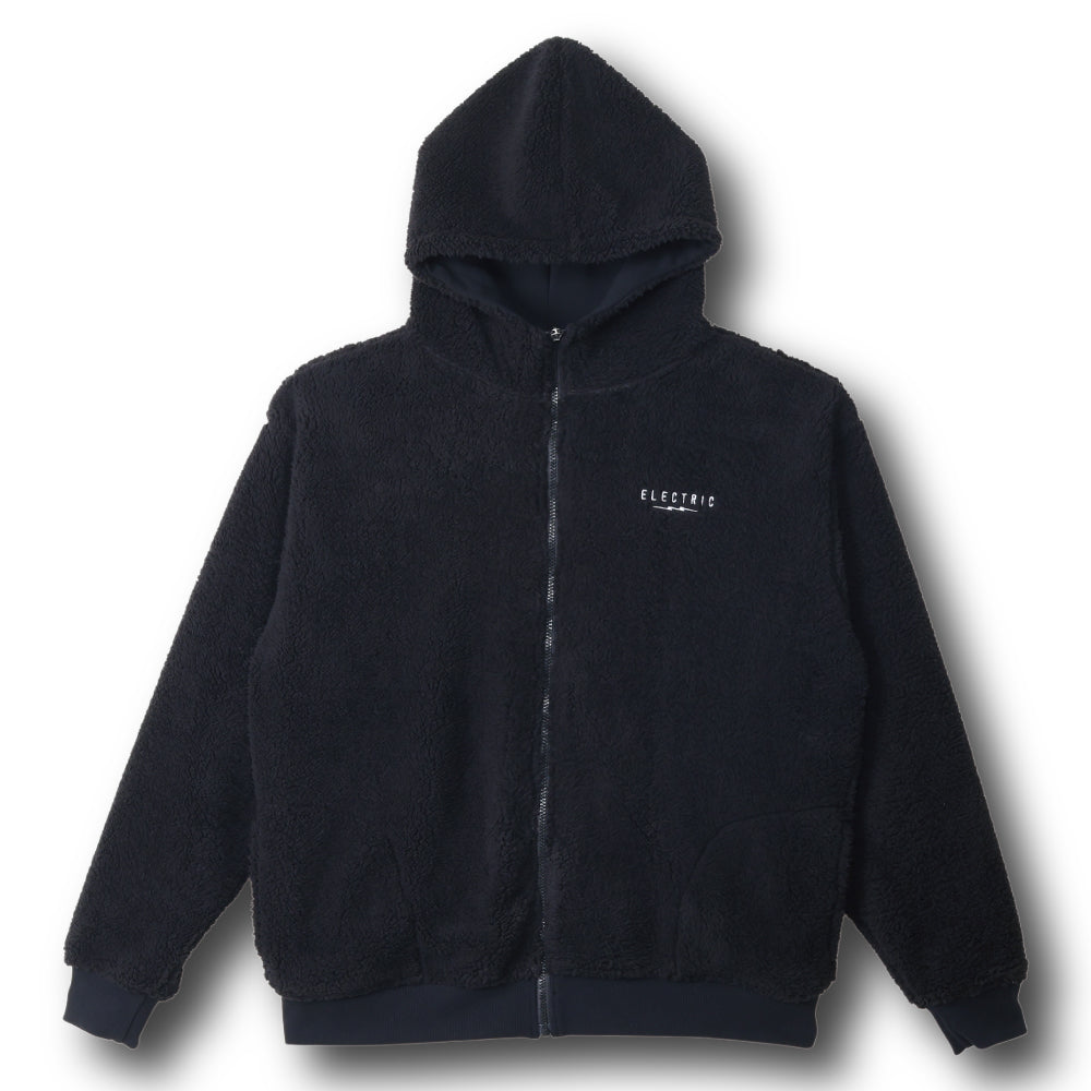 【ELECTRIC】ICON LOGO REVERSIBLE FULL ZIP HOOD BLACK