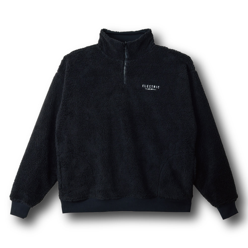 【ELECTRIC】ICON LOGO REVERSIBLE HALF ZIP BLACK