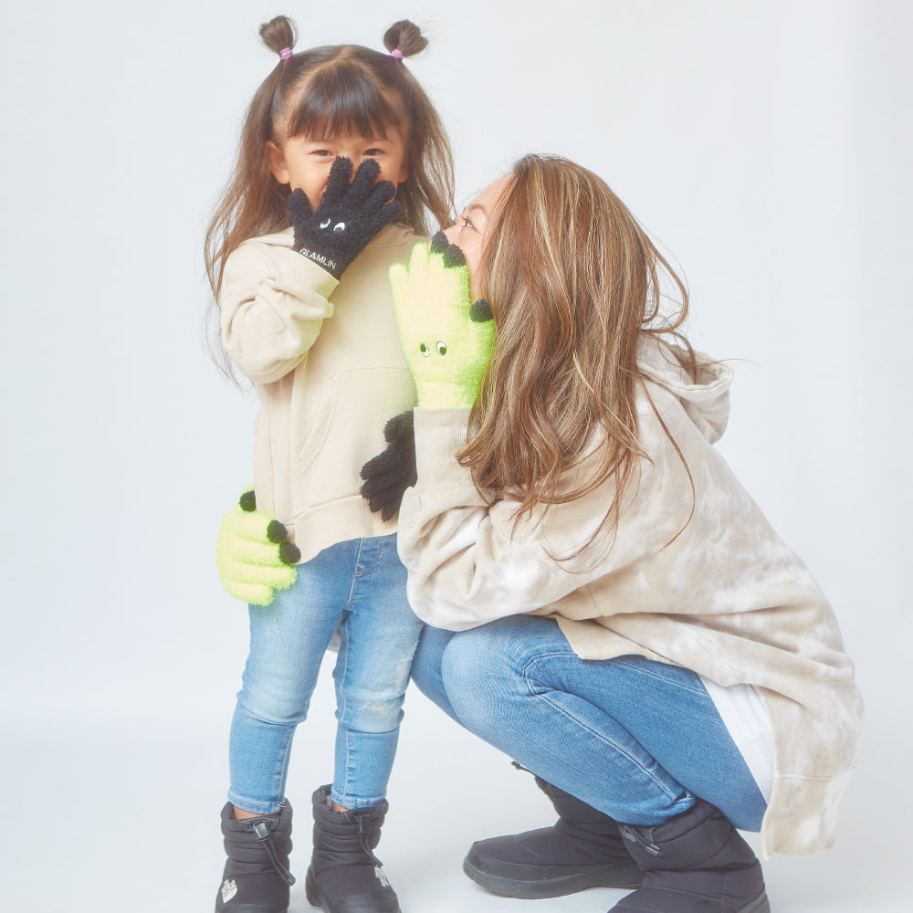 【GLAMLIN】KID'S FIVE FINGER BLACK