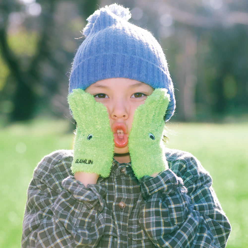 【GLAMLIN】KID'S FIVE FINGER NEON GREEN