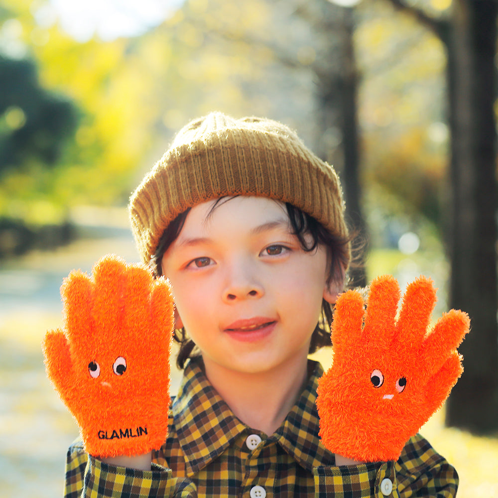 【GLAMLIN】KID'S FIVE FINGER NEON ORANGE