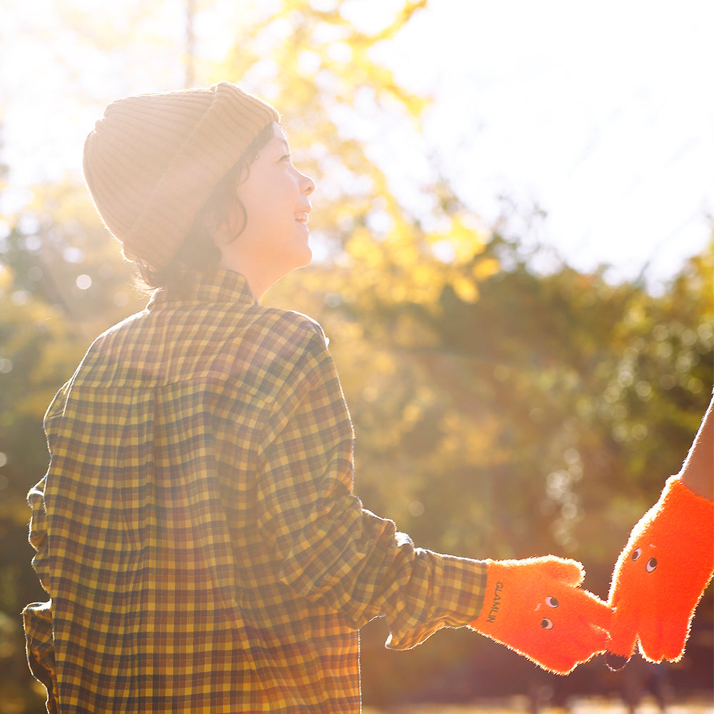 【GLAMLIN】KID'S FIVE FINGER NEON ORANGE