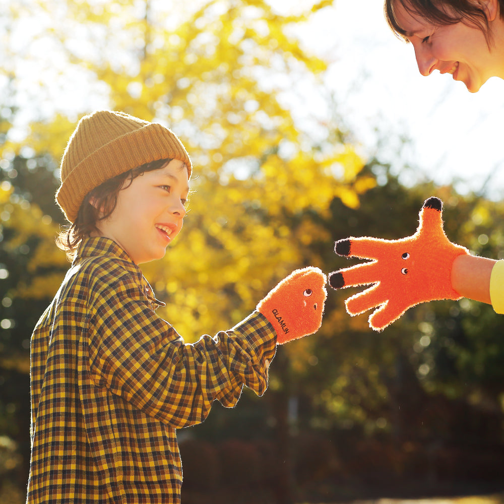 【GLAMLIN】KID'S FIVE FINGER NEON ORANGE