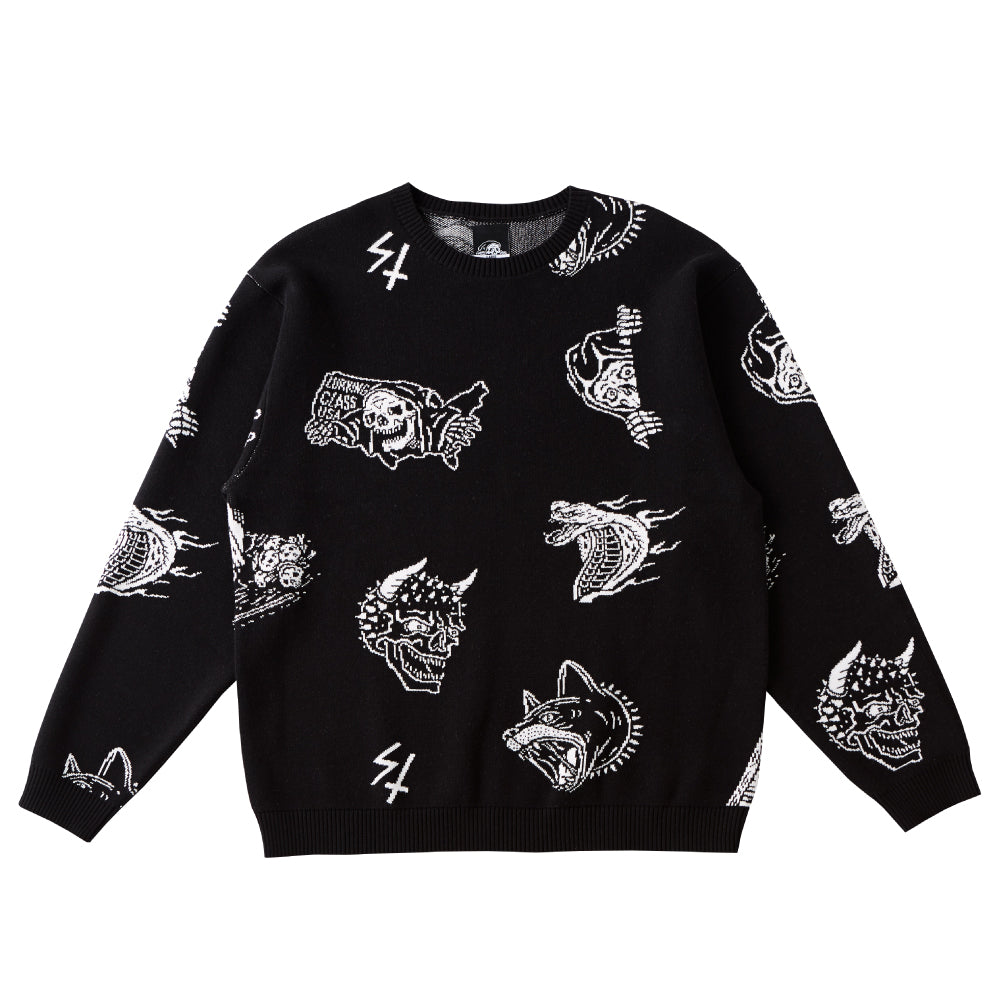 【LURKING CLASS】KNIT SWEATER BLACK