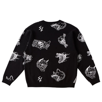 【LURKING CLASS】KNIT SWEATER BLACK