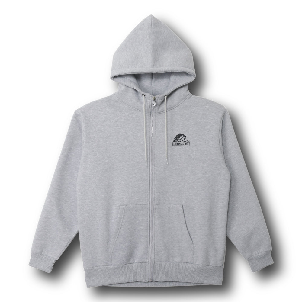 【LURKING CLASS】LC LOGO ZIP HOOD GREY
