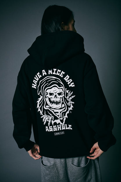 【LURKING CLASS】HAVE A NICE DAY HOOD BLACK