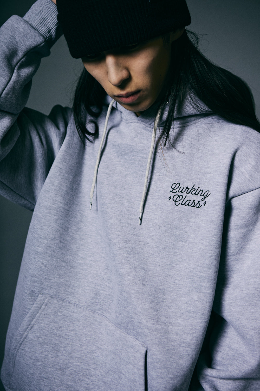【LURKING CLASS】EAT SHIT DIE HOOD GREY