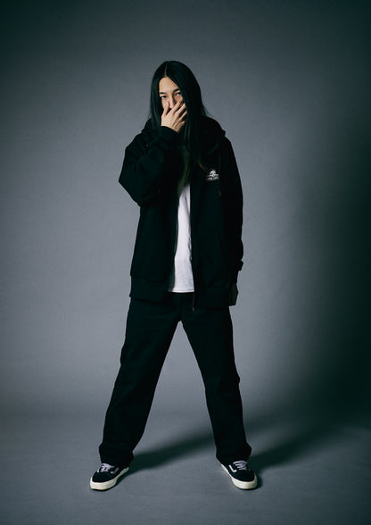 【LURKING CLASS】LC LOGO ZIP HOOD BLACK