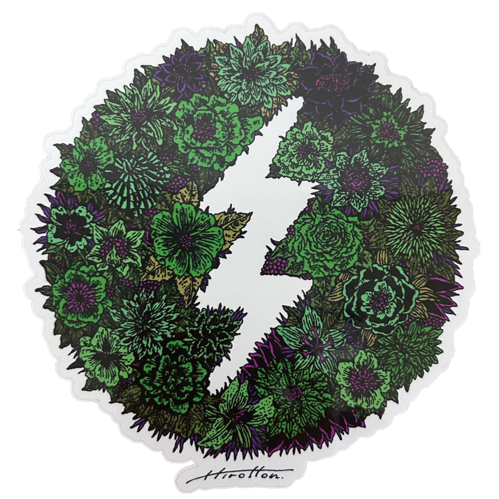 【ELECTRIC】HIROTTON COLLABORATION STICKER L BOTANICAL