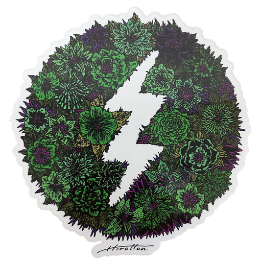 【ELECTRIC】HIROTTON COLLABORATION STICKER L BOTANICAL