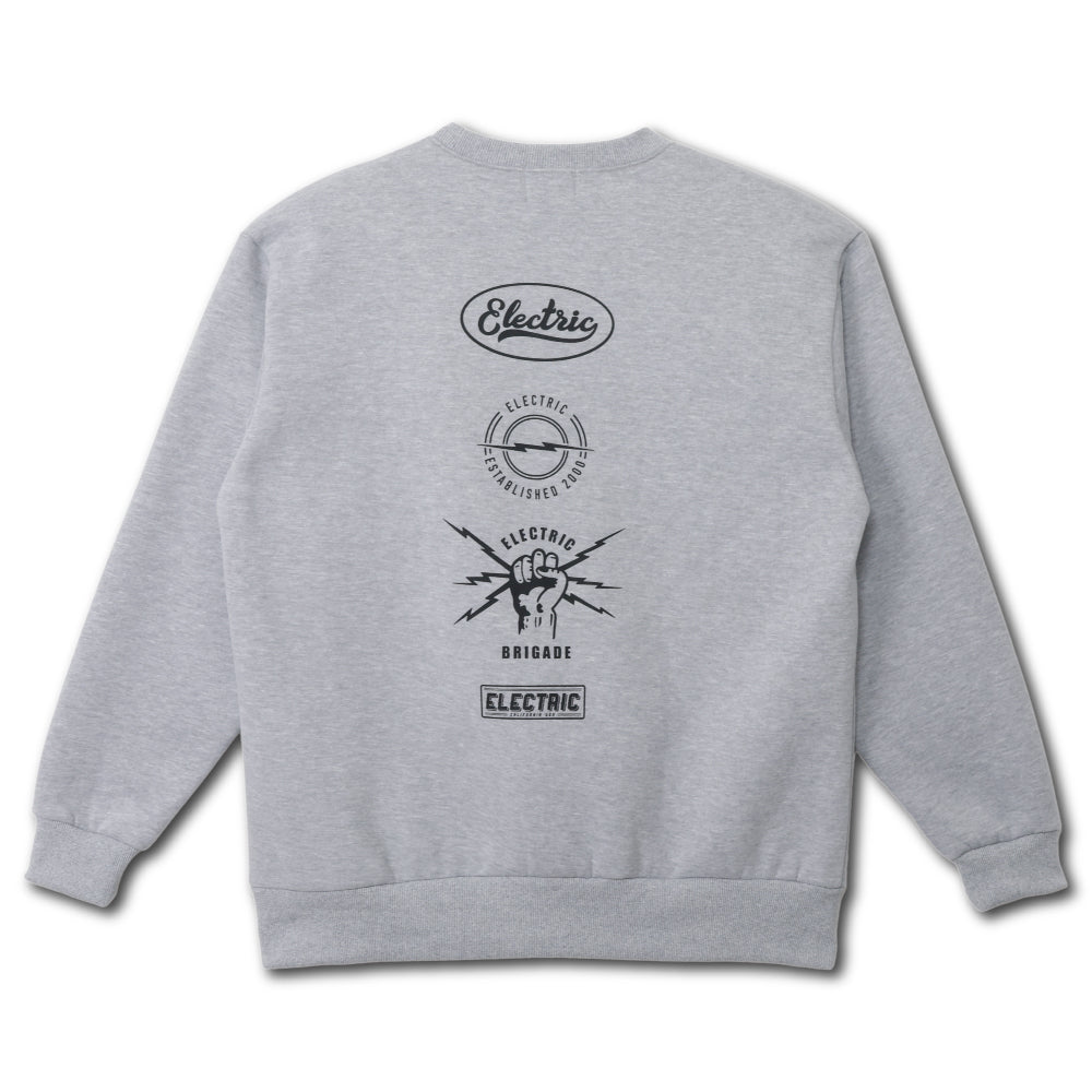 【ELECTRIC】LOGOS CREW GREY