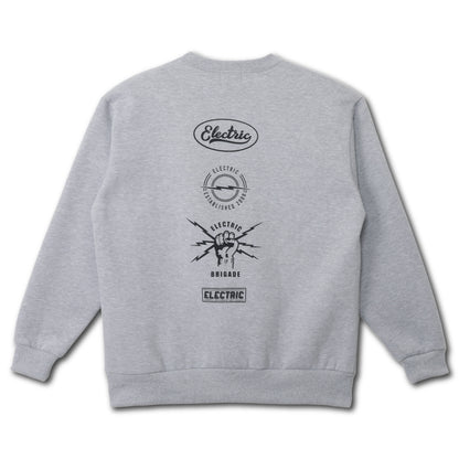 【ELECTRIC】LOGOS CREW GREY