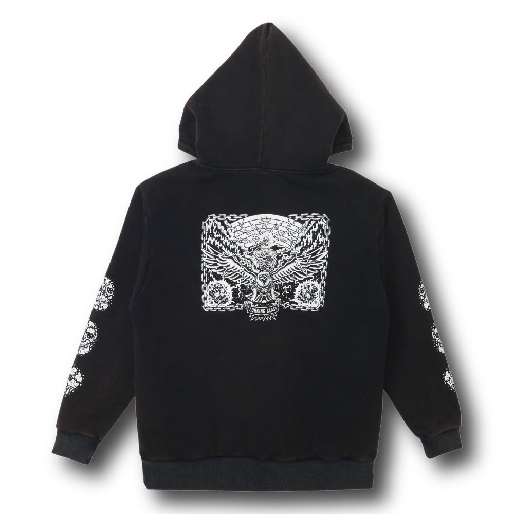 【LURKING CLASS】LC×TALLBOY UNCHAINED ACID WASH HOOD BLACK ACID