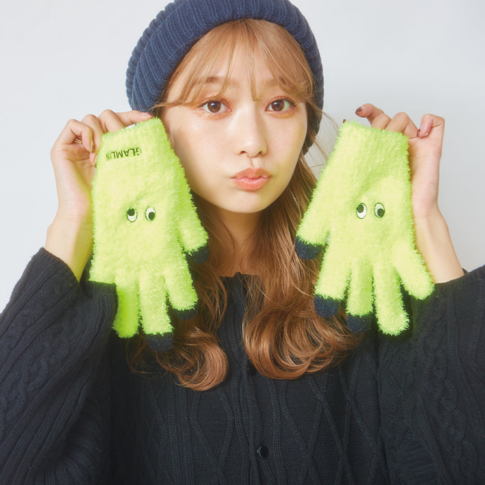 【GLAMLIN】FIVE FINGER タッチパネル対応 NEON YELLOW