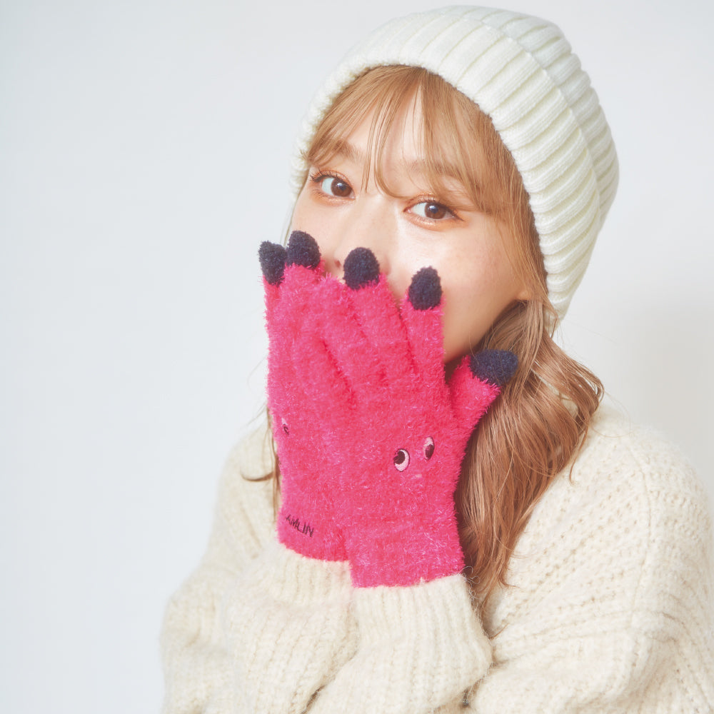 【GLAMLIN】FIVE FINGER タッチパネル対応 NEON PINK