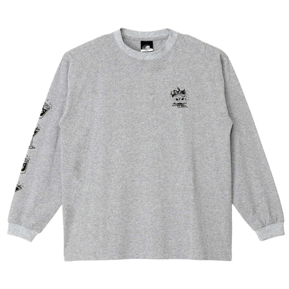 【LURKING CLASS】NIGHT MOVES FLASH L/S TEE GREY