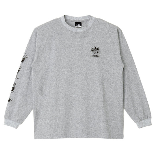 【LURKING CLASS】NIGHT MOVES FLASH L/S TEE GREY