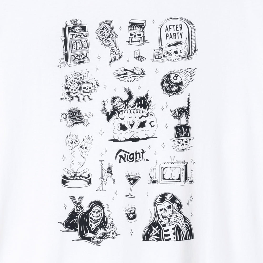 【LURKING CLASS】NIGHT MOVES FLASH L/S TEE WHITE