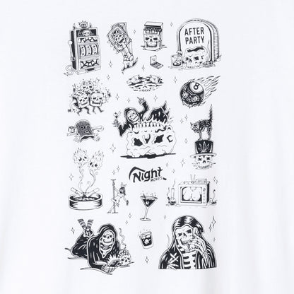 【LURKING CLASS】NIGHT MOVES FLASH L/S TEE WHITE