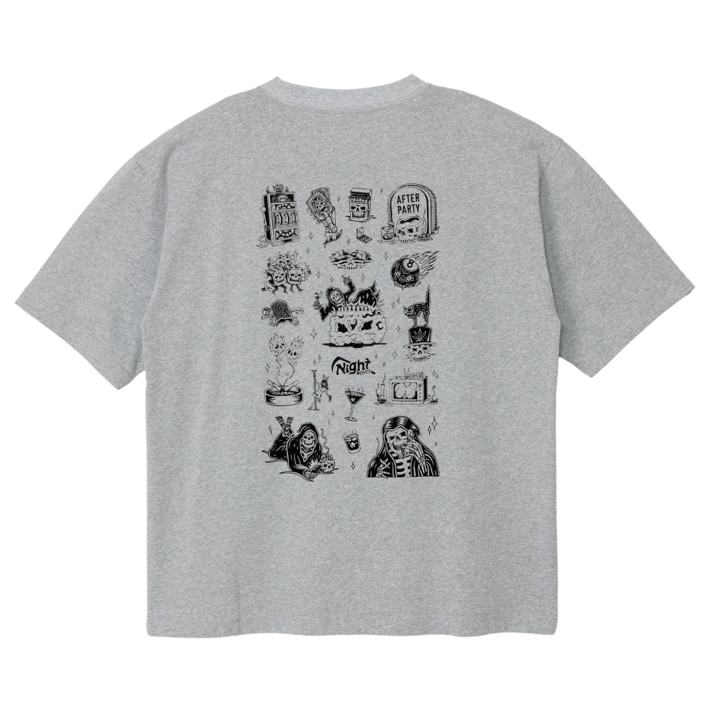 【LURKING CLASS】NIGHT MOVES FLASH S/S TEE GREY