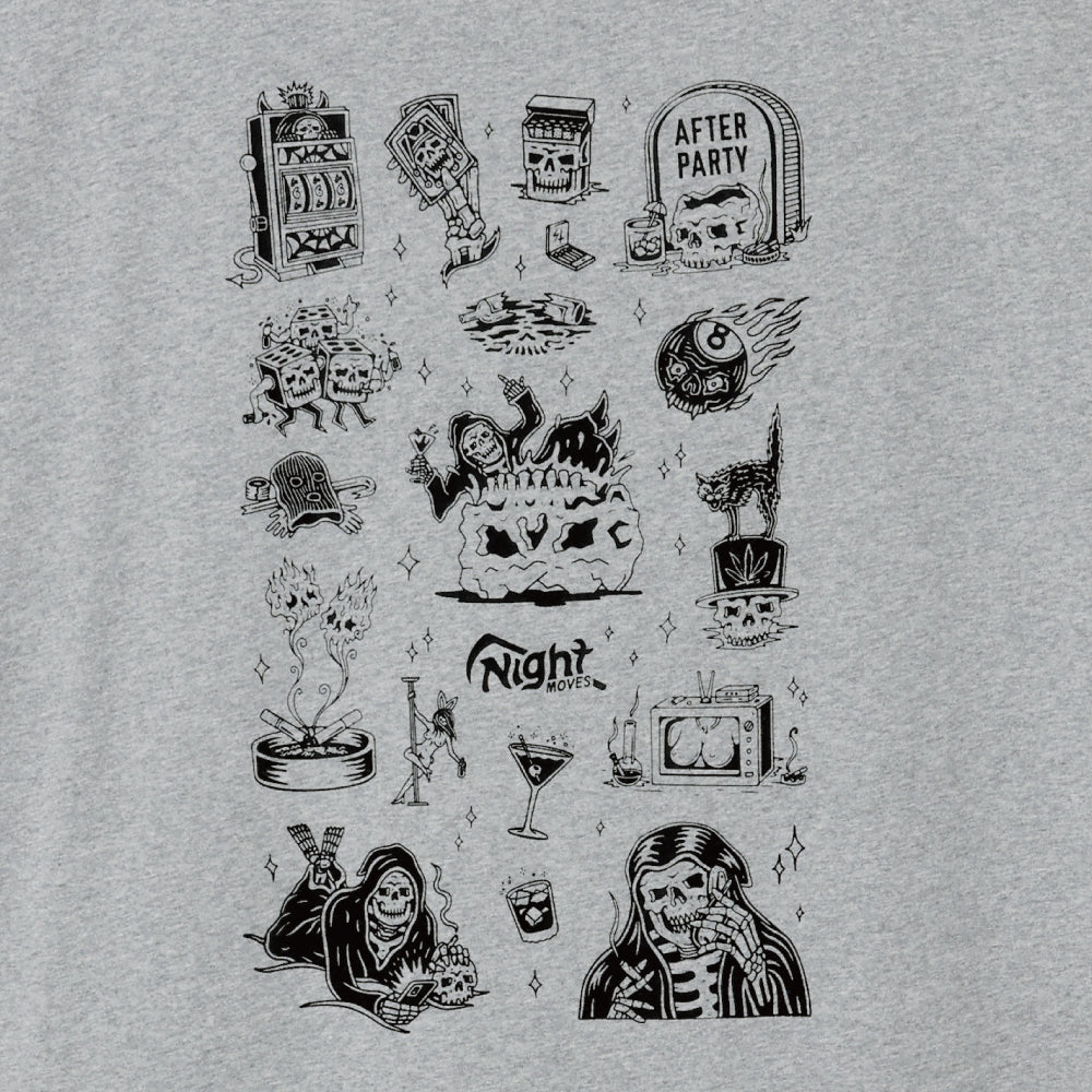 【LURKING CLASS】NIGHT MOVES FLASH S/S TEE GREY