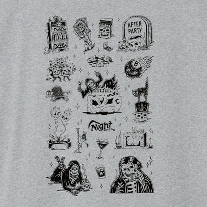 【LURKING CLASS】NIGHT MOVES FLASH S/S TEE GREY
