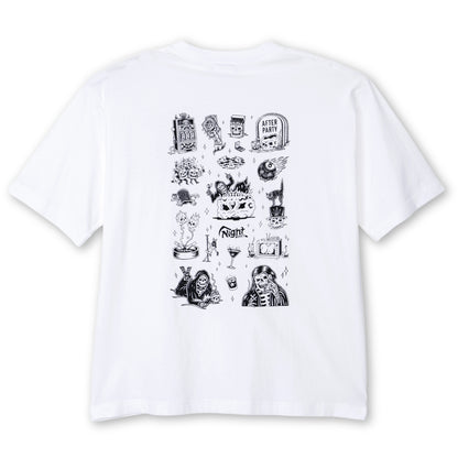 【LURKING CLASS】NIGHT MOVES FLASH S/S TEE WHITE