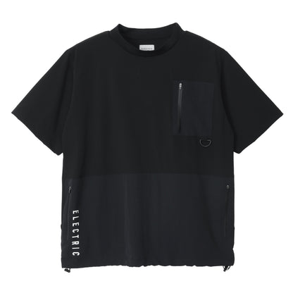 【ELECTRIC】NYLON CARGO POCKET TEE BLACK
