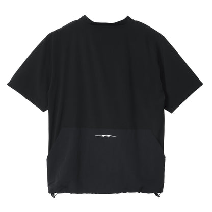 【ELECTRIC】NYLON CARGO POCKET TEE BLACK