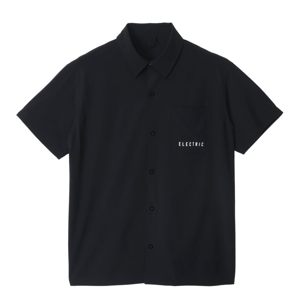 【ELECTRIC】NYLON S/S SHIRT BLACK