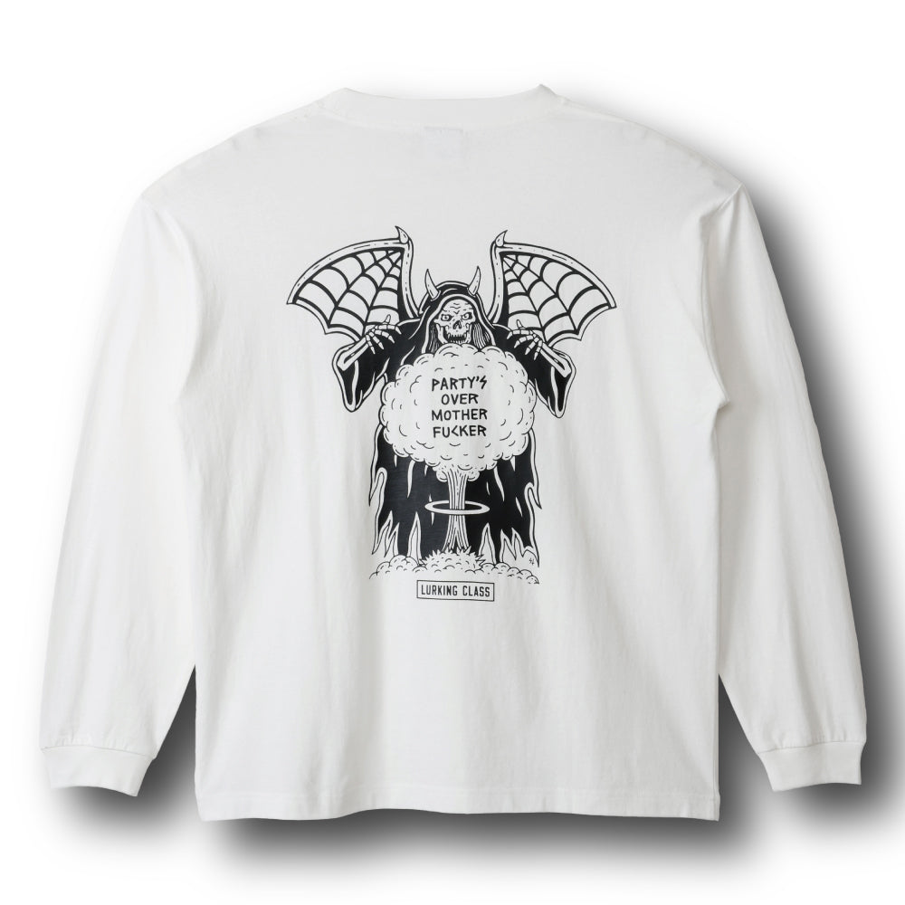 【LURKING CLASS】PARTY'S OVER L/S TEE WHITE