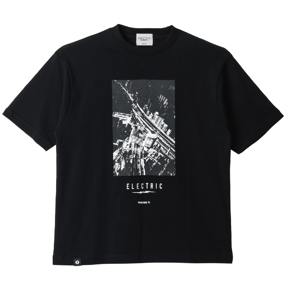 【ELECTRIC】PHOTOGRAPHER GO #1 S/S TEE(CITY) BLACK
