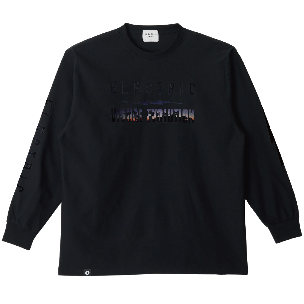 【ELECTRIC】PHOTOGRAPHER GO #5 DRY L/S TEE(PALM TREE) BLACK