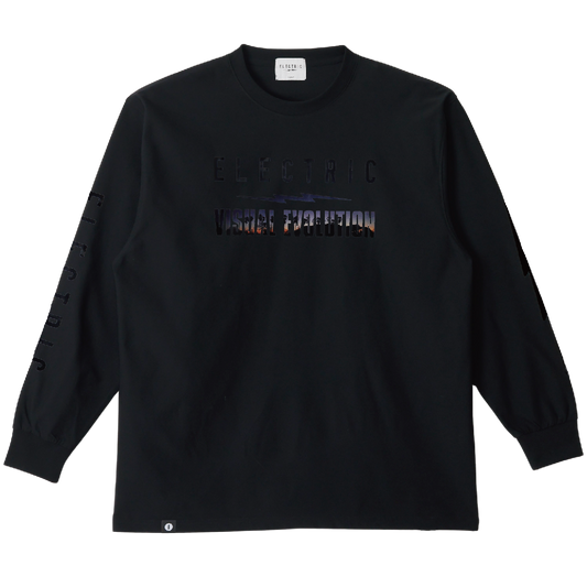 【ELECTRIC】PHOTOGRAPHER GO #5 DRY L/S TEE(PALM TREE) BLACK