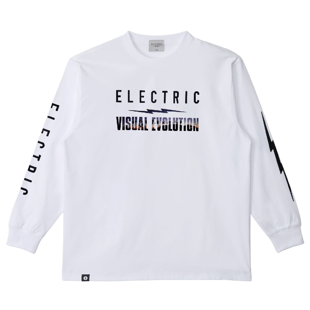 【ELECTRIC】PHOTOGRAPHER GO #5 DRY L/S TEE(PALM TREE) WHITE
