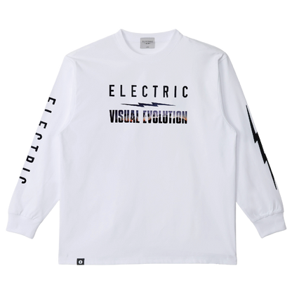 【ELECTRIC】PHOTOGRAPHER GO #5 DRY L/S TEE(PALM TREE) WHITE
