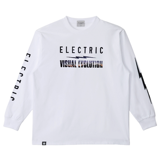 【ELECTRIC】PHOTOGRAPHER GO #5 DRY L/S TEE(PALM TREE) WHITE