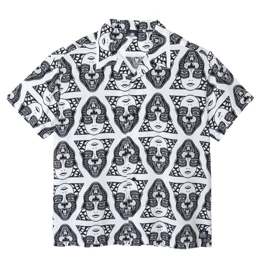 【LURKING CLASS】POWER PATTERN SHIRT WHITE