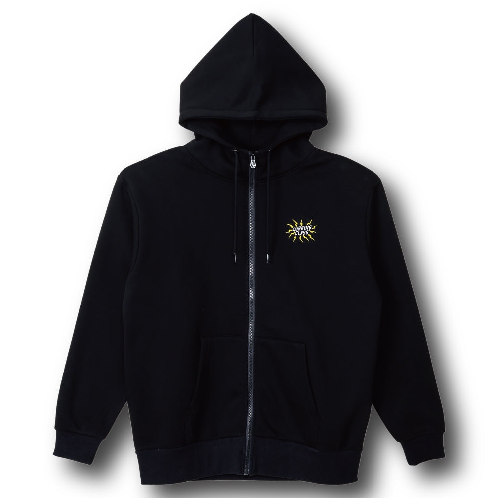 【LURKING CLASS】RISE ABOVE ZIP HOOD BLACK