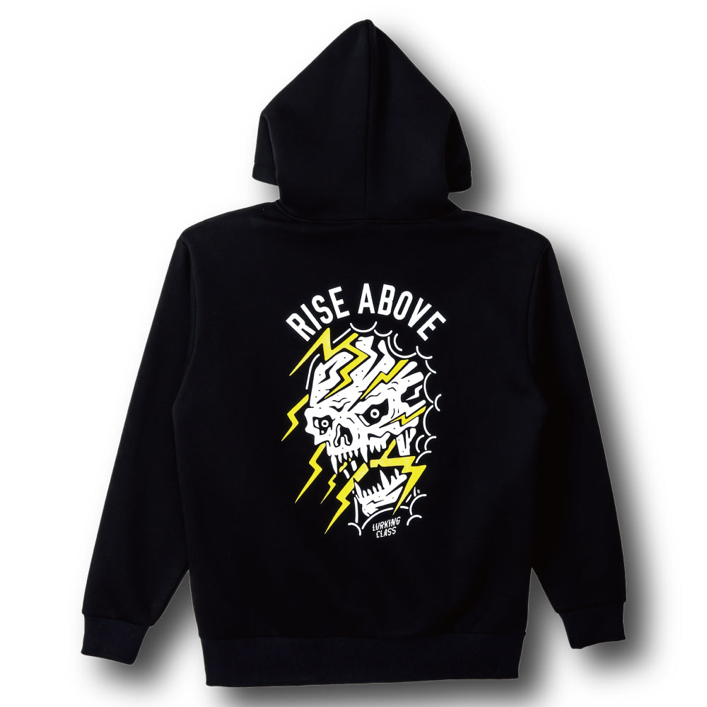 【LURKING CLASS】RISE ABOVE ZIP HOOD BLACK