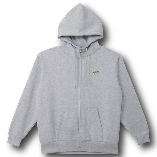 【LURKING CLASS】RISE ABOVE ZIP HOOD GREY
