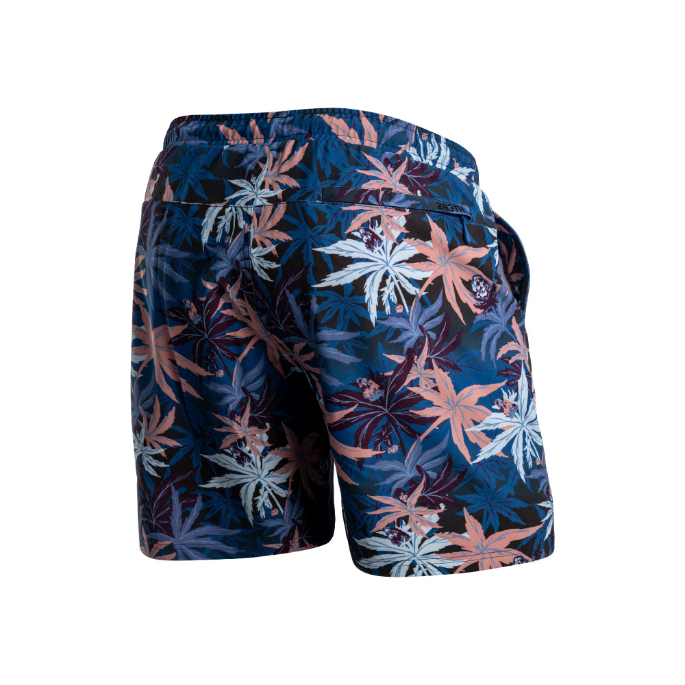 【BN3TH】AGUA VOLLEY 2N1 SHORT-7 TROPICAL HIGH BLACK