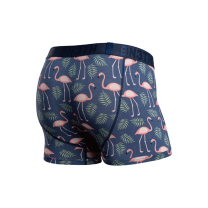 【BN3TH】CLASSIC TRUNK PRINT FLAMINGOS NAVY