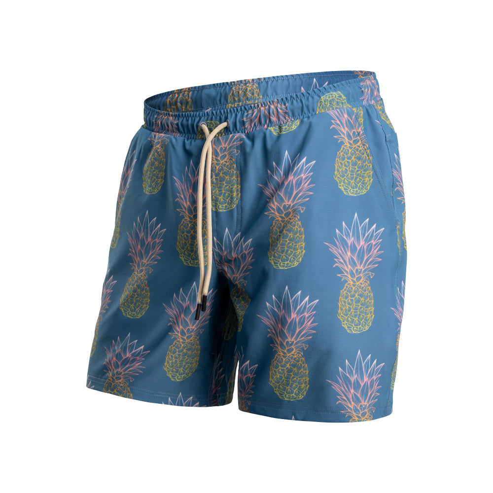 【BN3TH】AGUA VOLLEY 2N1 SHORT-7 GRANDE PINEAPPLE FADE FOG