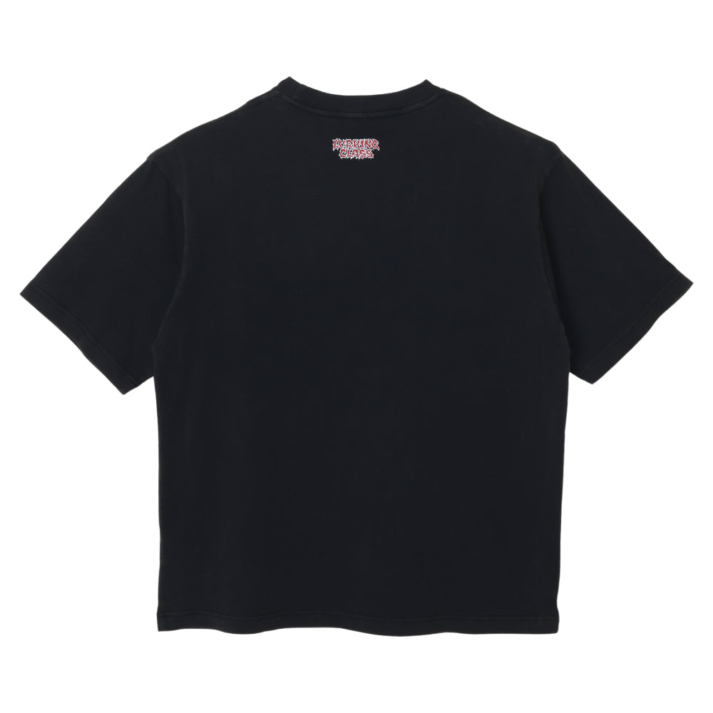 【LURKING CLASS】SICK IN THE HEAD ACID WASHED S/S TEE BLACK ACID